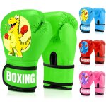 Gants de boxe enfants 4oz, gants dentra�nement primaire en pu, adapt�s aux 3 - 12 ans entra�nement gants ...