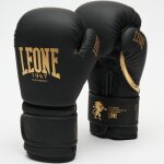 Gants de boxe leone noir et gold edition10 oz
