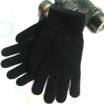 Gants en cachemire pour femme, chauffe - mains, doublure epaisse, mitaines a doigts complets, ski, poignet ...