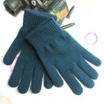 Gants en cachemire pour femme, chauffe - mains, doublure epaisse, mitaines a doigts complets, ski, poignet ...