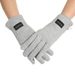 Gants en cachemire tricot�s pour femme, chauds et epais, pour l'automne et l'hiver, pour le ski, le sport ...