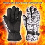 Gants chauds coupe - vent pour l'hiver, antid�rapants, ecran tactile, doigt complet, r�sistant au froid, ...