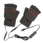 Gants chauds d'hiver, chauffage electrique usb, mitaine pour activit�s de plein air et d'int�rieur, camping, ...