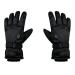 Gants chauffants rechargeables tactiles pour activit�s hivernales (autonomie 12 - 24 heures) le noir