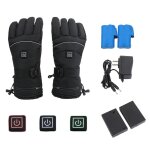 Gants chauffants usb pour hommes et femmes, 1 paire, pour snowboard, ecran tactile, pour camping, randonne, ...