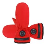 Gants chauffants usb rechargeables pour activit�s hivernales - ski, v�lo et plus rouge