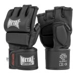 Gants combat libre noir mtal boxes