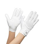 Gants de concours equitation en maille premier equine presa xs mixte blanc