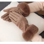 Gant de conduite en cuir suédé pour femme, faux cuir, fourrure, cuir, ecran tactile, chaud, peluche, ... Gant de conduite en cuir suédé pour femme, faux cuir, fourrure, cuir, ecran tactile, chaud, peluche, ...