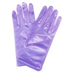 Gants courts extensibles en satin pour femme, gants de rh, robe de soire, performance de danse, noir, ...