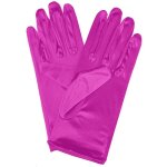 Gants courts extensibles en satin pour femme, gants de rh, robe de soire, performance de danse, noir, ...