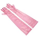 Gants courts extensibles en satin pour femme, gants de rh, robe de soirée, performance de danse, noir, ... Gants courts extensibles en satin pour femme, gants de rh, robe de soirée, performance de danse, noir, ...