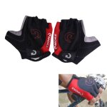 Gants de cyclisme antid�rapants, 1 paire, demi - doigt, gel anti - transpiration, de v�lo, d'�quitation, ...