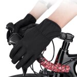 Gants de cyclisme chauds et froids avec ecran tactile, 1 paire, pour la course a pied, la conduite, le ...