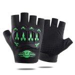 Gants de cyclisme demi - doigt, confortables et respirants, antidrapants, antichocs, tactiques, pour ...