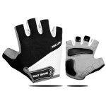 Gants de cyclisme demi - doigt avec coussinet de gel, respirant, lavable, sports de plein air, vtt, antid�rapa ...