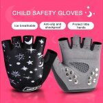 Gants de cyclisme demi - doigt pour enfants, antichoc, pour vlo, skateboard, patins a roulettes, pour ...