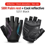 - gants de cyclisme demi - doigt pour hommes et femmes, equipement de vlo de route, vtt, antichoc, respirant, ...