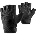 Gants de cyclisme demi - doigts pour mtb velo de route vtt rembourr� mitaines et� antichocs antid�rapants ...