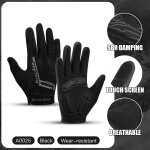 Gants de cyclisme a ecran tactile pour hommes et femmes, mitaines de vlo vtt, longs, chauds, sports ...