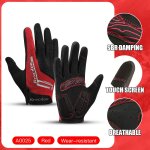 Gants de cyclisme a ecran tactile pour hommes et femmes, mitaines de vlo vtt, longs, chauds, sports ...
