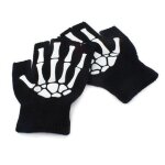 Gants de cyclisme pour enfants, sports de plein air, vlo, squelette demi - doigt, protection, doux, ...