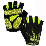 Gants de cyclisme pour hommes, gants de vlo demi - doigt, gants de vlo de route, coussin de gel, absorbant ...