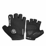 Gants d'quitation anti - sismique, rsistants a l'usure, equipement de fitness, demi - doigt, en coton, ...