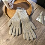 Gants d'quitation chauds en peluche pour femmes et enfants, gants moelleux, gants de travail, mignons, ...