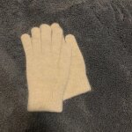 Gants d'quitation chauds en peluche pour femmes, gants d'hiver mignons, valident en hiver - type beige ...