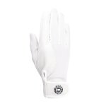Gants d'�quitation en cuir de ch�vre rsl riders touch osaka taille 7, 5 mixte blanc