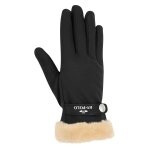 Gants d'�quitation femme hv polo garnet s femme noir