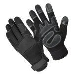 Gants d'escalade a ecran tactile, mousquetons parkour, poigne de grement - type gris - m