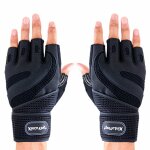 Gants de fitness demi - doigt, musculation, haltrophilie, crossfit, haltre, entranement, gants de ...