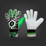 Gants de football pour adolescents et enfants antidrapants en latex pour gardiens de but vert taille ...