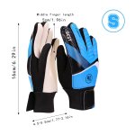 Gants de gardien de but pour enfants, protection forte des doigts, pour le football, les paumes
