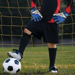 Gants de gardien de but de football pour enfants et jeunes, avec une forte adhrence, protge une paire ...