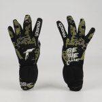 Gants de gardien de but pour football pour jeunes anti - drapant en latex rsistant a l'usure noir taille ...