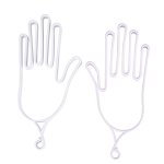 Gants de golf en plastique polyvalents, 2 pices, support de gardien, accessoire de civire (blanc rose ...