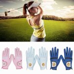 Gants de golf en pu pour femmes, 1 paire, antidérapants, doux, protection solaire, respirants, pour dames ... Gants de golf en pu pour femmes, 1 paire, antidérapants, doux, protection solaire, respirants, pour dames ...