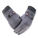 Gants d'hiver chauds en daim pour hommes et femmes, mitaines pour ecran tactile, sport de plein air, ...