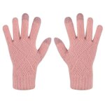 Gants d'hiver chauds tricots pour hommes et femmes, mitaines a ecran tactile, en laine solide, pour ...