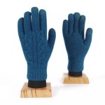 Gants d'hiver chauds tricots pour hommes et femmes, mitaines a ecran tactile, en laine solide, pour ...