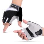 Gants en microfibre demi - doigt pour hommes, antichoc, pour sport de plein air, cyclisme, equipement ...