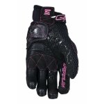 Gants moto et� femme five stunt evo airflow - noir / rose - s