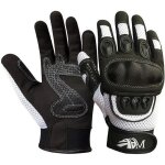 Gants de moto homologu�s ce � blanc xl