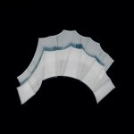Gants de natation en silicone pour enfants, mitaines palmes, demi - doigts, sports de piscine, entranement ...