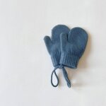 Gants de neige tricots pour enfants, mitaines chaudes pour bb, mitaines de ski solides, filles et ...