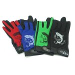 Gants de p�che anti - couleur, 1 paire, pour sports de plein air, a trois doigts expos�s, antid�rapants, ...