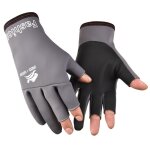 Gants de p�che antid�rapants sans doigts, gants d'�quitation de v�lo, gants de p�che en soie glac�e, ...
